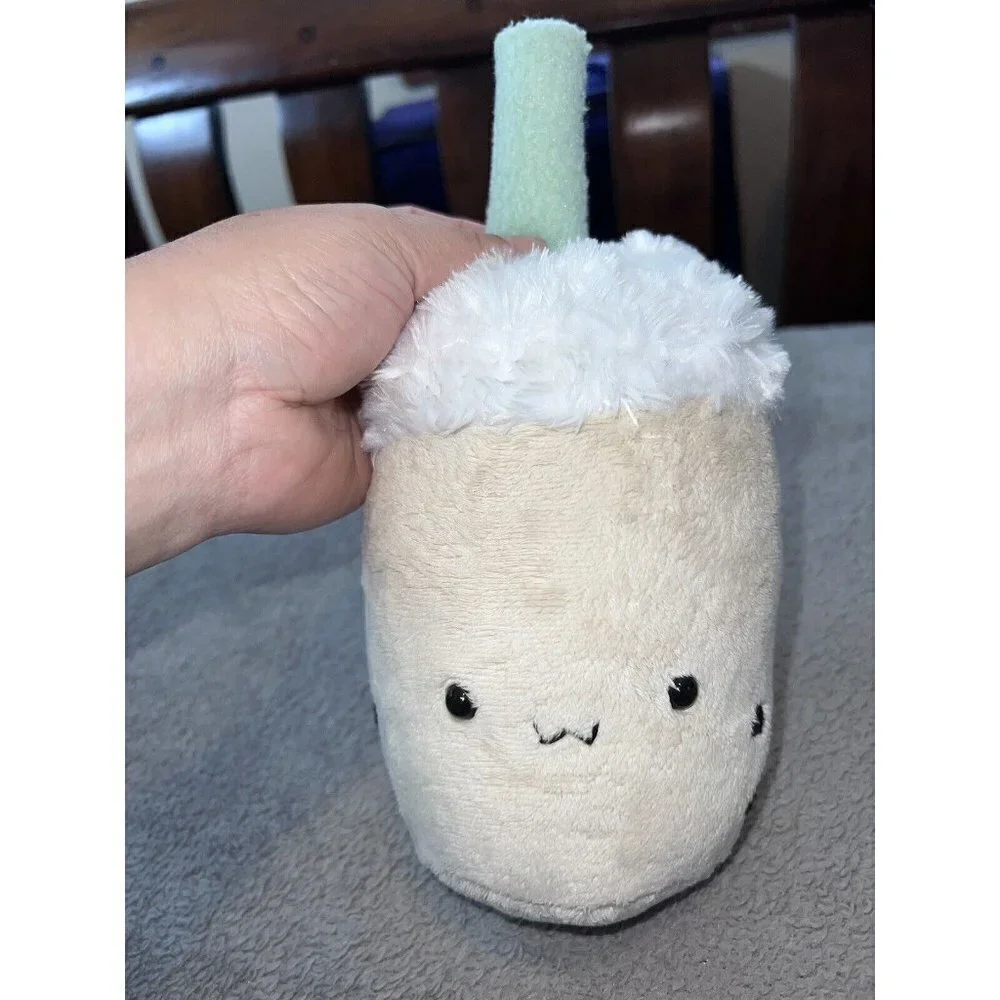 Lumishkabibble Cute Plushie Boba Milk Tea Soft Squishy Pillow Toy